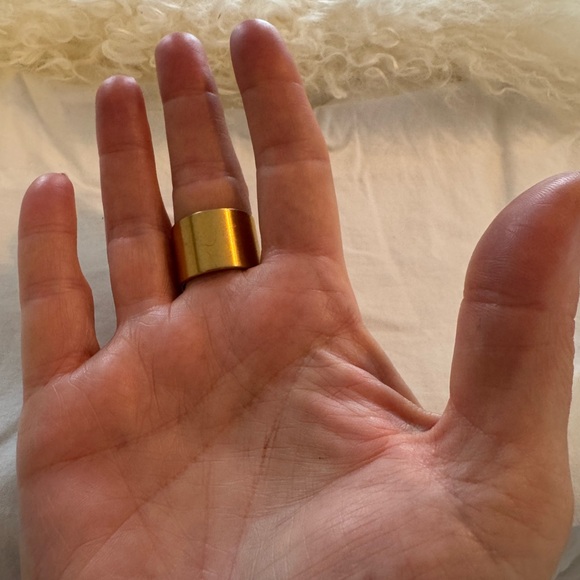 Gold Geometric Ring - Picture 3 of 5